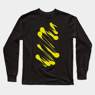 Yellow scratching Long Sleeve T-Shirt